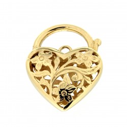 YVONNE LÉON Maille Coeur 9-karat yellow, rose and white gold